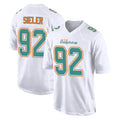 Johmsee M.Dolphins #92 Zach Sieler Player White Fashion Home Game Stitched Jerseys