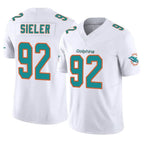 Johmsee M.Dolphins #92 Zach Sieler Player White Limited Vapor F.U.S.E. Home Game Stitched Jerseys