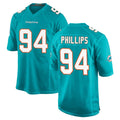 Johmsee M.Dolphins #94 Jordan Phillips Player Aqua Home Game Stitched Jerseys