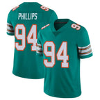 Johmsee M.Dolphins #94 Jordan Phillips Player Aqua Limited Alternate Vapor Untouchable Home Game Stitched Jerseys