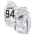 Johmsee M.Dolphins #94 Jordan Phillips Player Arctic Camo Salute to Service Hoodies Limited Game Stitched Jerseys