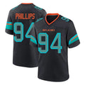 Johmsee M.Dolphins #94 Jordan Phillips Player Black Pitch Rivalries Collection Home Game Stitched Jerseys