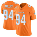 Johmsee M.Dolphins #94 Jordan Phillips Player Orange Limited Home Game Stitched Jerseys