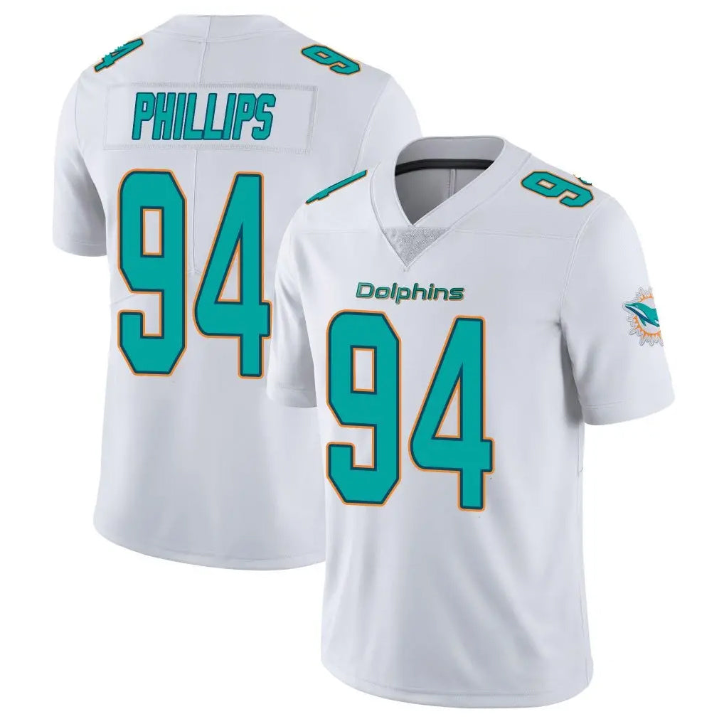 Johmsee M.Dolphins #94 Jordan Phillips Player White Limited Vapor Untouchable Home Game Stitched Jerseys