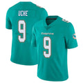 Johmsee M.Dolphins #9 Joshua Uche Player Aqua Limited Vapor Untouchable Home Game Stitched Jerseys