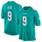 Johmsee M.Dolphins #9 Joshua Uche Player Aqua Team Color Home Game Stitched Jerseys