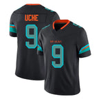 Johmsee M.Dolphins #9 Joshua Uche Player Black Limited Pitch Rivalries Collection Home Game Stitched Jerseys