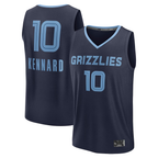 Johmsee M.Grizzlies #10 Luke Kennard Navy Fast Break Replica Player Stitched Jerseys- Icon Edition