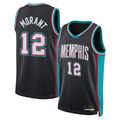 Johmsee M.Grizzlies #12 Ja Morant Black Swingman Stitched Jerseys- Classic Edition