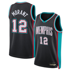 Johmsee M.Grizzlies #12 Ja Morant Black Swingman Stitched Jerseys- Classic Edition