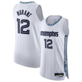 Johmsee M.Grizzlies #12 Ja Morant White 2025-2026 Authentic Stitched Jerseys- City Edition