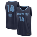 Johmsee M.Grizzlies #14 Zach Edey Navy Draft Fast Break Player Stitched Jerseys- Icon Edition
