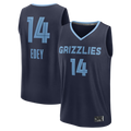 Johmsee M.Grizzlies #14 Zach Edey Navy Fast Break Replica Stitched Jerseys- Icon Edition