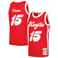 Johmsee M.Grizzlies #15 Vince Carter Mitchell & Ness Red 2015-2016 Hardwood Classics Swingman Stitched Jerseys