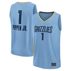 Johmsee M.Grizzlies #1 Scotty Pippen Jr. Light Blue Fast Break Replica Player Stitched Jerseys- Statement Edition