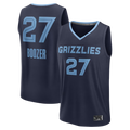 Johmsee M.Grizzlies #27 Cameron Boozer Navy Draft First Round Pick Fast Break Stitched Jerseys- Icon Edition