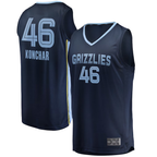 Johmsee M.Grizzlies #46 John Konchar Navy Fast Break Replica Stitched Jerseys- Icon Edition