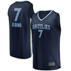 Johmsee M.Grizzlies #7 Santi Aldama Navy Fast Break Replica Stitched Jerseys- Icon Edition