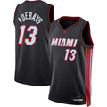 Johmsee M.Heat #13 Bam Adebayo kounmpo Black Fast Break Jerseys - Icon Edition