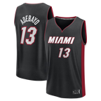 Johmsee M.Heat #13 Bam Adebayo Black Fast Break Replica Jerseys - Icon Edition