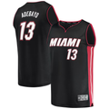 Johmsee M.Heat #13 Bam Adebayo Black Fast Break Replica Player Jerseys - Icon Edition