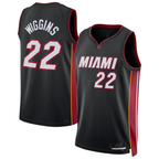 Johmsee M.Heat #22 Andrew Wiggins Black Swingman Jerseys - Icon Edition
