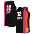 Johmsee M.Heat #32 Shaquille O'Neal Mitchell & Ness Black Big & Tall Hardwood Classics 2005-2006 Swingman Jerseys
