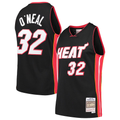 Johmsee M.Heat #32 Shaquille O'Neal Mitchell & Ness Black Hardwood Classics Swingman Jerseys