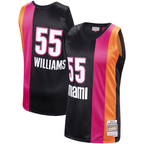 Johmsee M.Heat #55 Jason Williams Mitchell & Ness Black 2005-2006 Hardwood Classics Swingman Jerseys