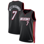 Johmsee M.Heat #7 Giannis Antetokounmpo Black Swingman Jerseys - Icon Edition