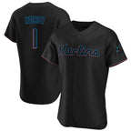 Johmsee M.Marlins #1 Connor Norby Player Black  Home Limited Stitched Jerseys