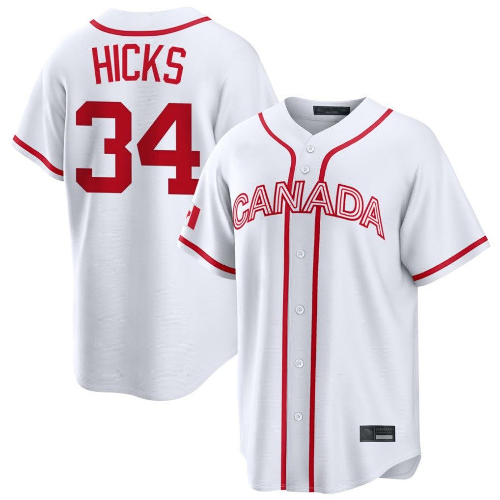 Johmsee M.Marlins #34 Liam Hicks Player White 2026 World Classic Home Pick-A-Player Stitched Jerseys