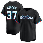 Johmsee M.Marlins #37 Anthony Bender Player Black  Home Limited Stitched Jerseys