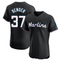 Johmsee M.Marlins #37 Anthony Bender Player Black Vapor Home Limited Elite Stitched Jerseys