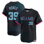 Johmsee M.Marlins #39 Eury Perez Player Black City Connect Home Limited Stitched Jerseys