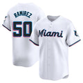 Johmsee M.Marlins #50 Agustin Ramirez Player White  Home Limited Stitched Jerseys