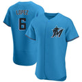 Johmsee M.Marlins #6 Otto Lopez Player Blue Home Limited Elite Stitched Jerseys
