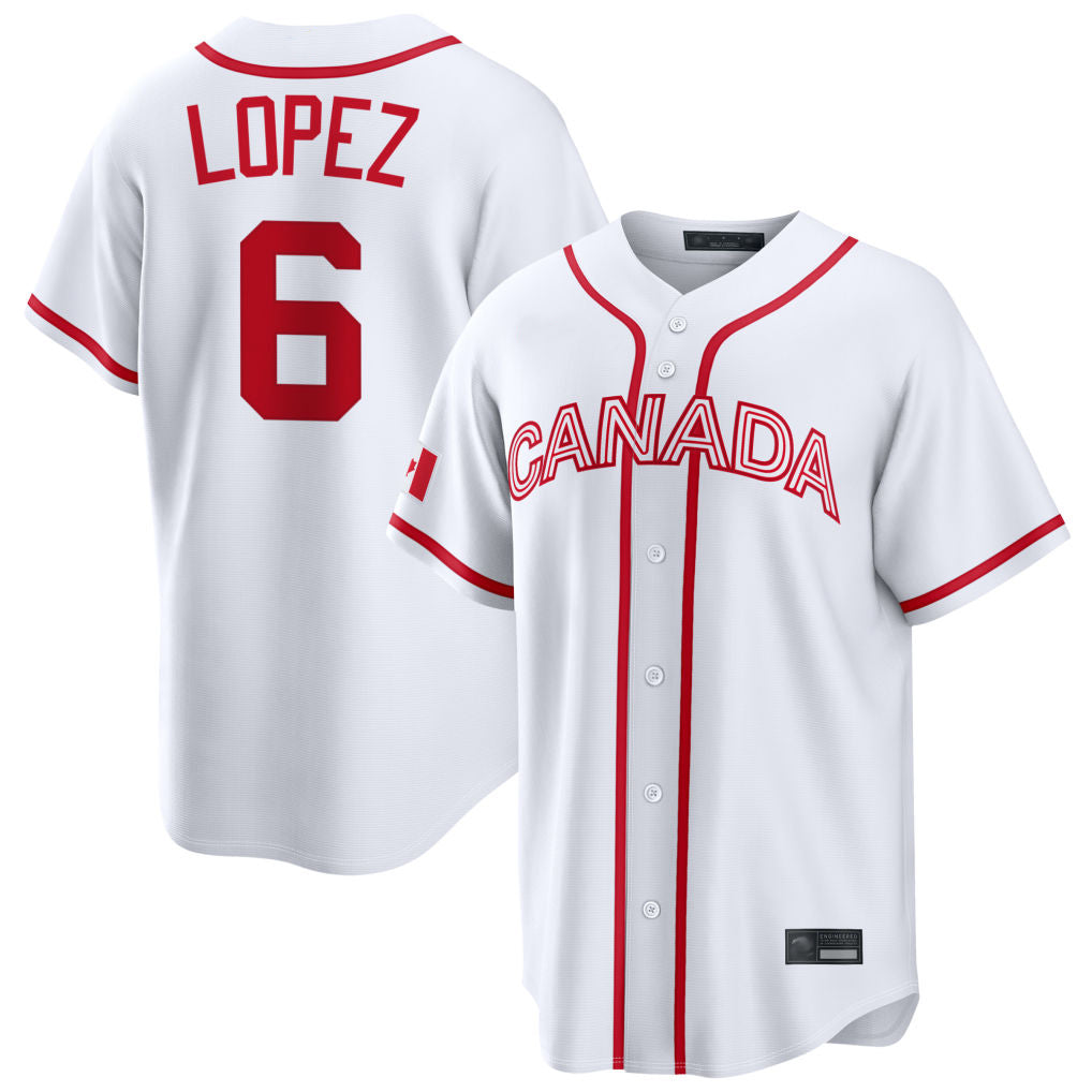 Johmsee M.Marlins #6 Otto Lopez Player White 2026 World Classic Home Pick-A-Player Stitched Jerseys