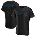 Johmsee M.Marlins #9 Xavier Edwards Player Black Home Limited Elite Stitched Jerseys