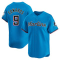 Johmsee M.Marlins #9 Xavier Edwards Player Blue Home Limited Stitched Jerseys