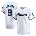Johmsee M.Marlins #9 Xavier Edwards Player White  Home Limited Stitched Jerseys