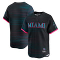 Johmsee M.Marlins Blank Player Black City Connect Home Limited Stitched Jerseys
