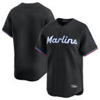 Johmsee M.Marlins Blank Player Black Home Limited Stitched Jerseys