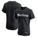 Johmsee M.Marlins Blank Player Black Vapor Home Limited Elite Stitched Jerseys