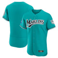 Johmsee M.Marlins Blank Player Teal Mitchell & Ness Cooperstown Collection Limited Elite Stitched Jerseys