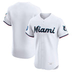 Johmsee M.Marlins Blank Player White Home Limited Elite Stitched Jerseys