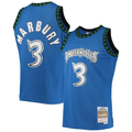 Johmsee M.Timberwolves #3 Stephon Marbury Mitchell & Ness Blue 1996-1997 Hardwood Classics Swingman Stitched Jerseys