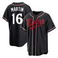 Johmsee M.Twins #16 Austin Martin Player Black Fashion Out Home Limited Stitched Jerseys