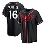 Johmsee M.Twins #16 Austin Martin Player Black Fashion Out Home Limited Stitched Jerseys