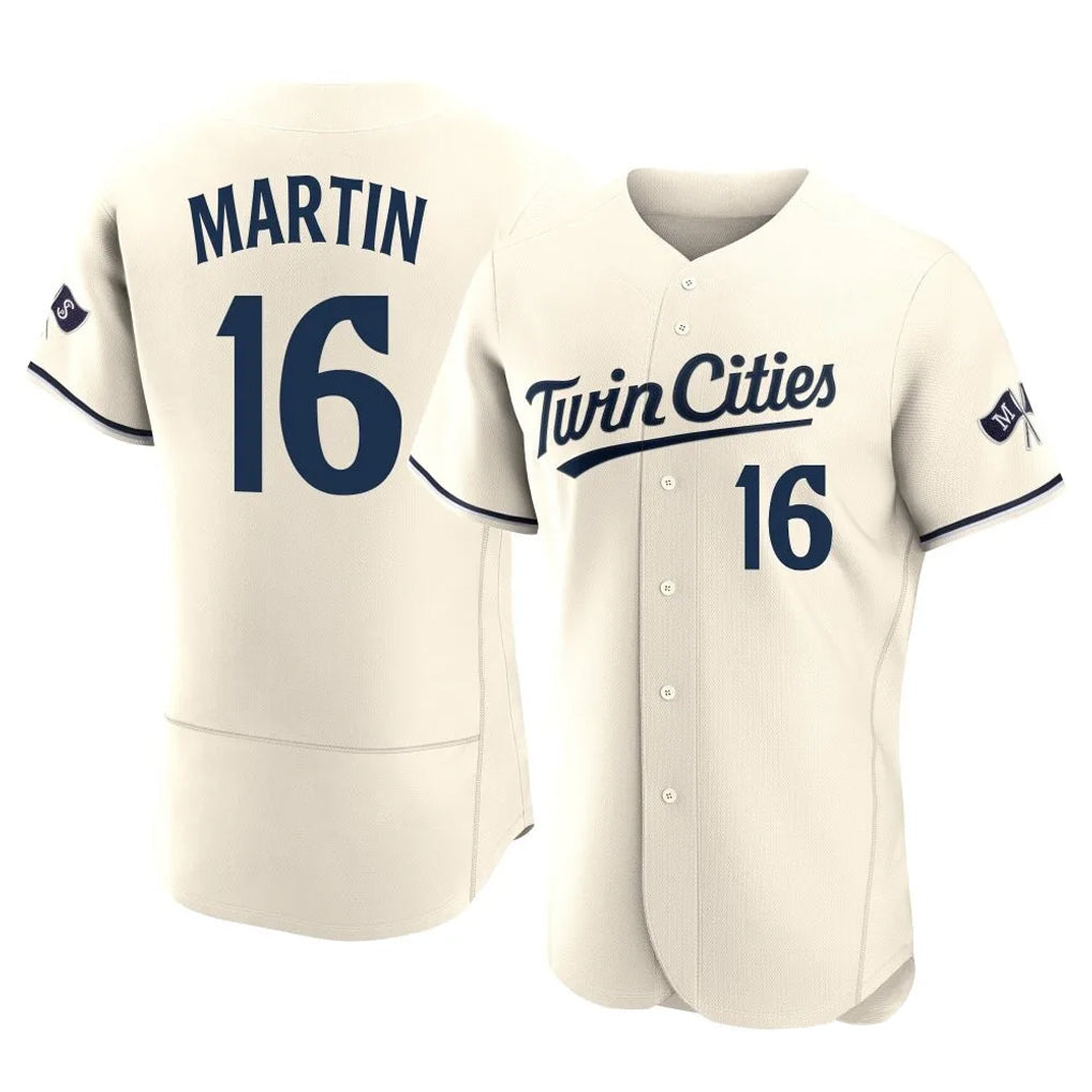 Johmsee M.Twins #16 Austin Martin Player Cream Home Limited Elite Stitched Jerseys
